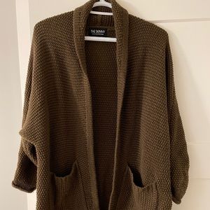 The Skinny Erinn Boyfriend Cardigan in Brunette